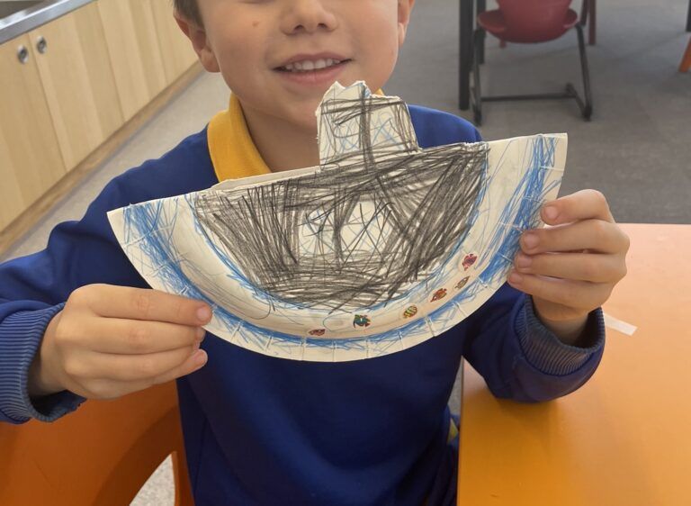 Paper plate submarines