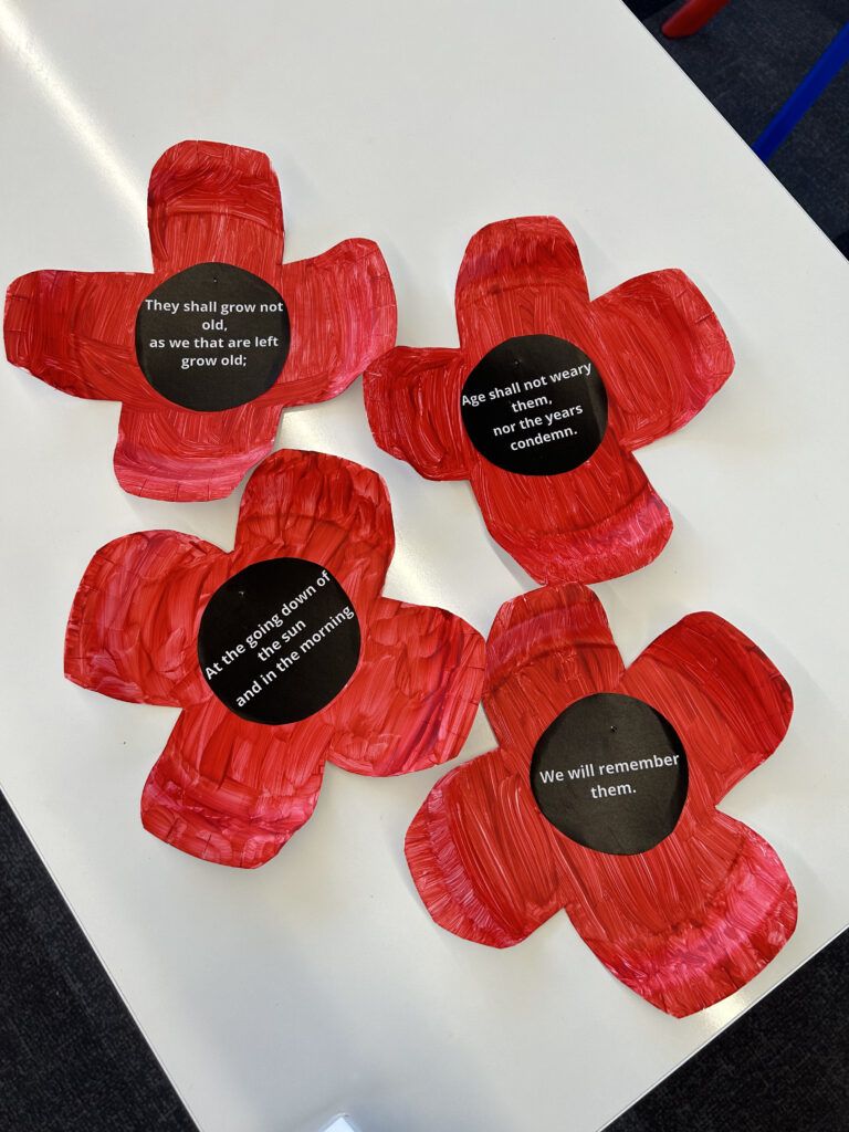 Paper plate poppies