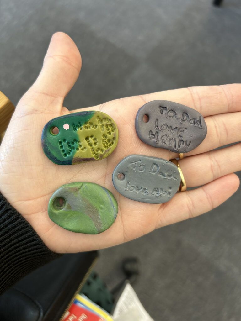 Polymer clay dog tags